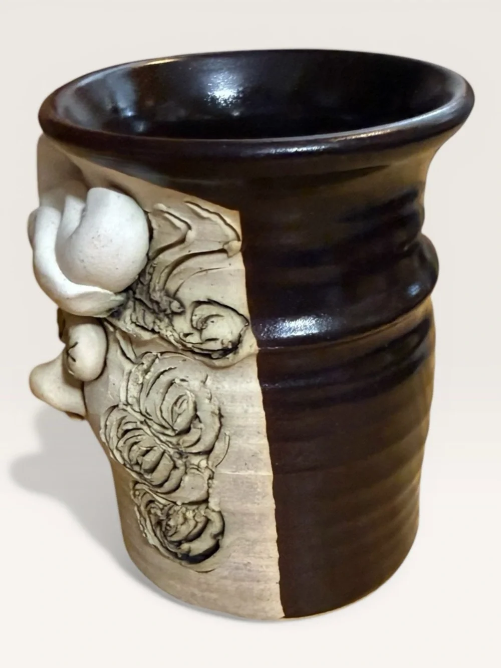 Bradford Studio Art Pottery 3D Female LPN Face Mug